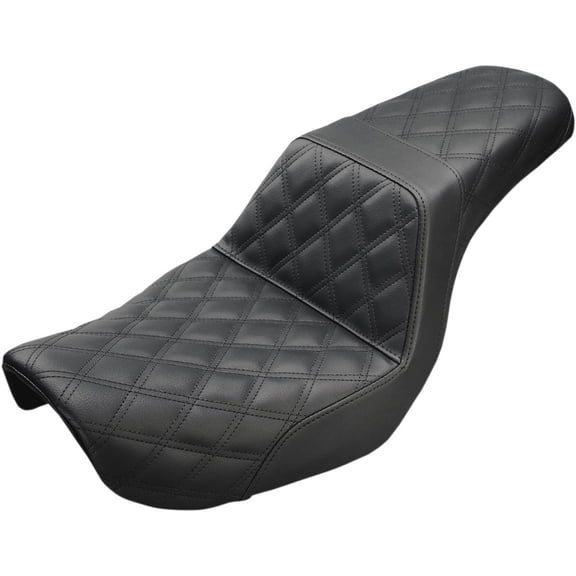 Black Lattice Stitch Step-Up Seat