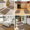 thumbnail image 4 of Brown and Brown Leopard Print Bath Mat Set Of 2,Non-Slip Rug for Bathroom,Kitchen,Bedroom,Entrance, 30x17 and 23.5x15.7 Inches, 4 of 5