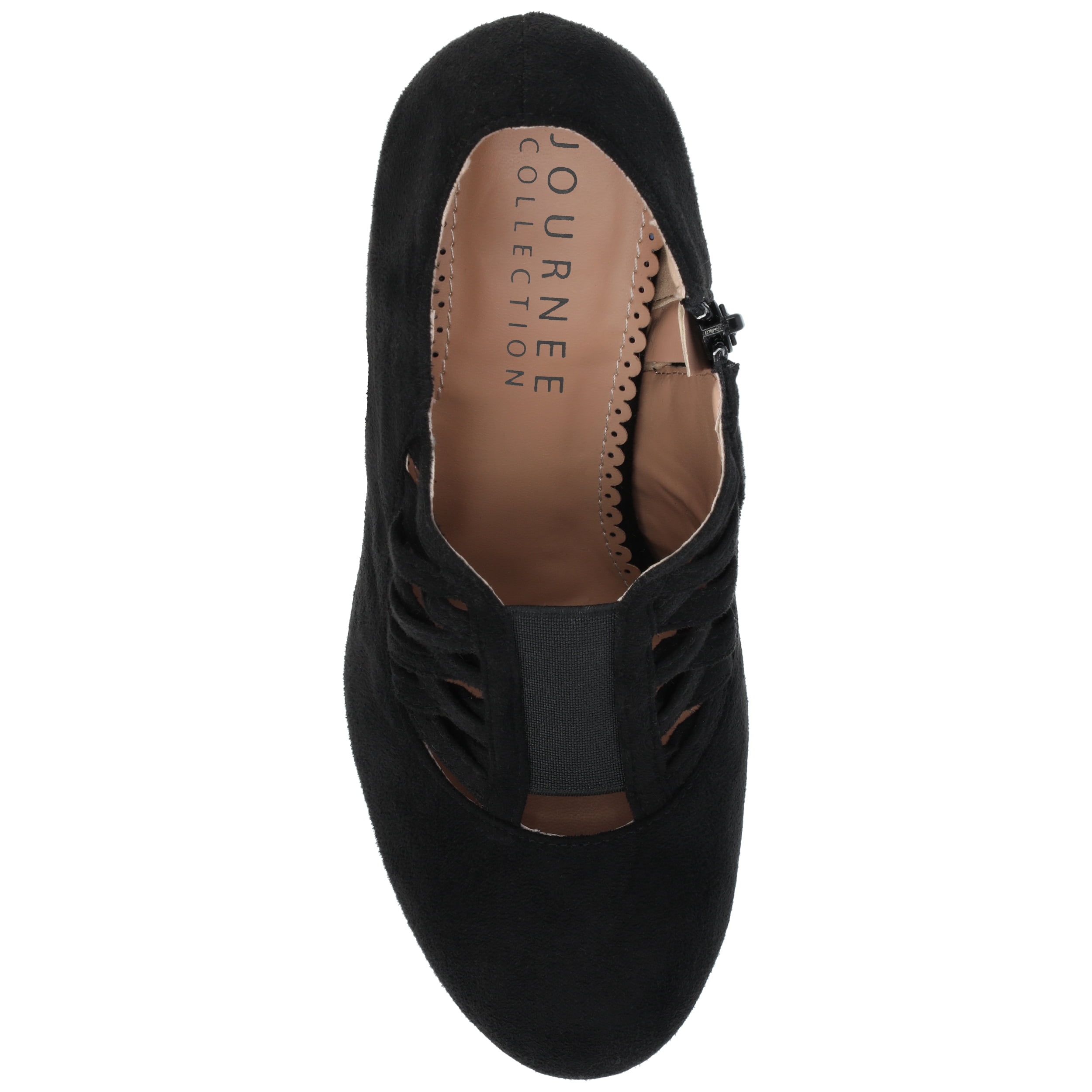 Journee Womens Piper Inside Zip Block Heel Booties, Widths Available