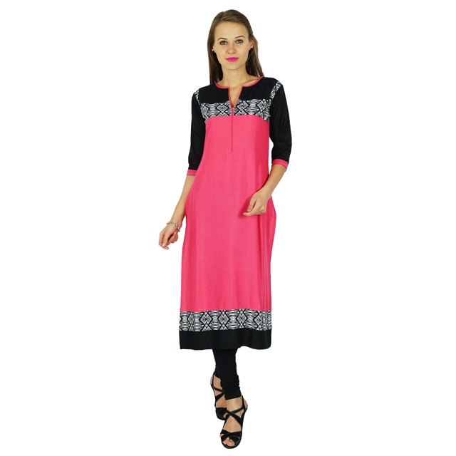 Phagun Kurta Bollywood de Designer Indienne pour Femmes Kurti Ethnique Tunique en Coton Robe