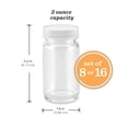 thumbnail image 4 of Botellas de vidrio para chupitos All About Juicing, 60 ml (paquete de 16), 4 of 9