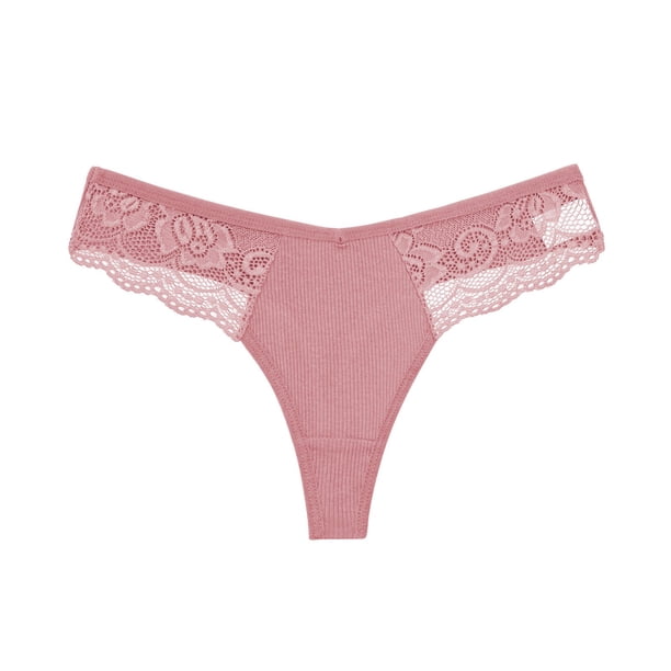 Bragas Bikini Elásticas Gibobby encaje para mujer rosa M