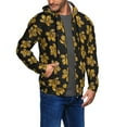 thumbnail image 3 of Zip Up Hoodies for Men - Maple Leaves With Leopard Long Sleeve Comfrt Men'S Fashion Hoodies & Sweatshirts, Jackets for Men Hoodies Pullover Clothing Clothes with Pouch, 3 of 5