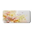 thumbnail image 1 of Shabby Flora Computer Mouse Pad, Watercolored Lilies Flowers Buds Leaves Colored Marks Artwork, Rectangle Non-Slip Rubber Mousepad X-Large, 35" x 15" Gaming Size, Pale Pink Peach, by Ambesonne, 1 of 2