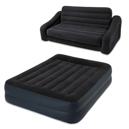 Intex Inflatable Queen Size Pull Out Futon Sofa Couch Bed Queen Air Mattress Walmart Com Intex Inflatable Queen Size Pull Out Futon Sofa Couch Bed Queen Air Mattress Walmart Com
