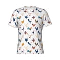 thumbnail image 3 of Naloa Various Rooster Men's T-Shirt Sport T-shirt Men's Basic Tee Casual Men's Shirt, Round Neck, Short Sleeves - X-Large, 3 of 5