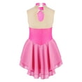 thumbnail image 3 of iiniim Kids Girls Figure Ice Skating Sequin Dance Dress Sleeveless Mesh Tutu Dress Pink 6, 3 of 7
