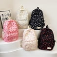 thumbnail image 5 of Women's 3 Piece Bow Backpack, Kawaii Bow Ribbon Backpack, Nice Nylon Backpack, 5 of 7