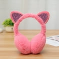 thumbnail image 3 of 2PCS Thinking Girls Ear Super Soft Cat Earmuffs Women Winter Warm Classic Fleece Unisex Cold Weather, 3 of 4
