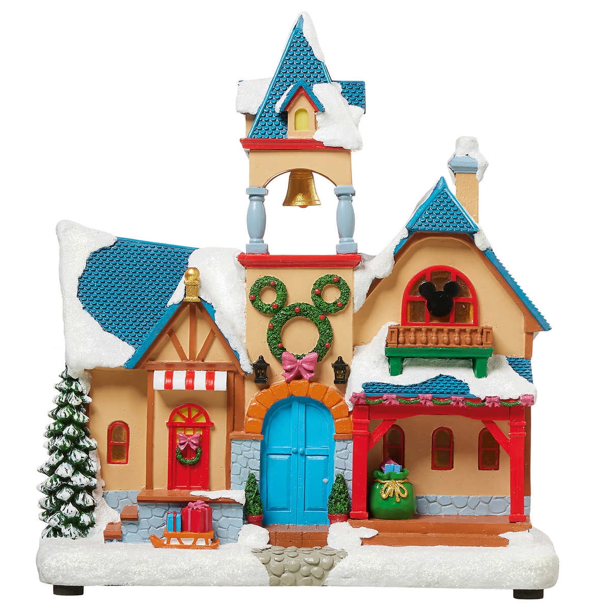 【新品】ディズニー　クリスマスビレッジ　13ピースセット　ミッキー 新品】ディズニー クリスマスビレッジ 13ピースセット ミッキー
