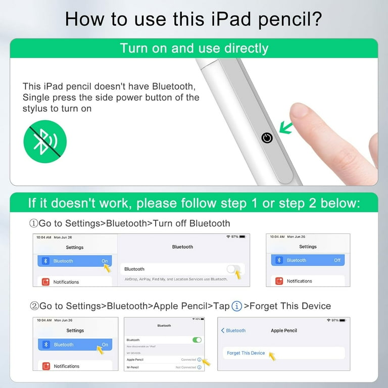 Stylus Pen for iPad, Alternative to Apple Pencil USB-C, 13 mins