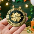 thumbnail image 4 of Iron Commemorative Coin, Good Luck Souvenir With Relief Craftsmanship, for Desktop Decoration, Gold, 4 of 6