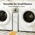 thumbnail image 2 of Topbuy Slim Bathroom Storage Cabinet Freestanding Toilet Paper Holder with Slide Out Drawers for Small Spaces White, 2 of 7