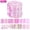 Pink, variant on Evjurcn 80Pcs Jelly Roll Fabric Strip Set, 2.56 x 19.69 inches Precut Cotton Quilting Fabric Strips, Floral Pattern Fabric Bundles for DIY Sewing, Patchwork Crafts