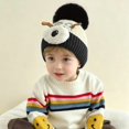 thumbnail image 2 of Kannior Thick Warm Hat for Winter Cute Dog Knitted Beanie Hat with Fleece Lining and Pom Pom, Soft Winter Cap for Cold Weather, 2 of 6