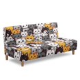 thumbnail image 3 of SCRAWLGOD Cartoon Cats Pattern Sofa Slipcover Washable Sofa Cover Without Armrest Heavy Duty Furniture Protector Breathable Couch Slipcover with Elastic Bottom, 3 of 9