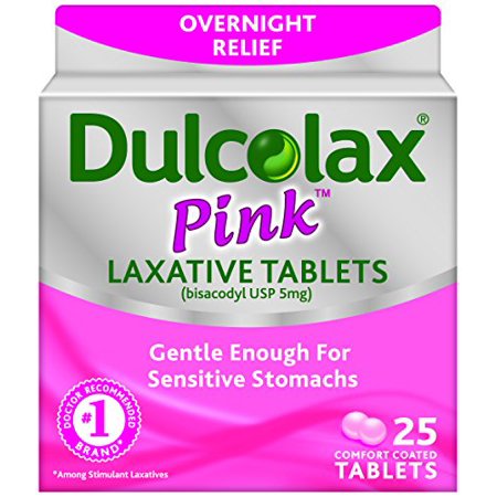 5 Pack - Dulcolax Laxative Comfort Coated Tablets for Women 25 Tablets Each