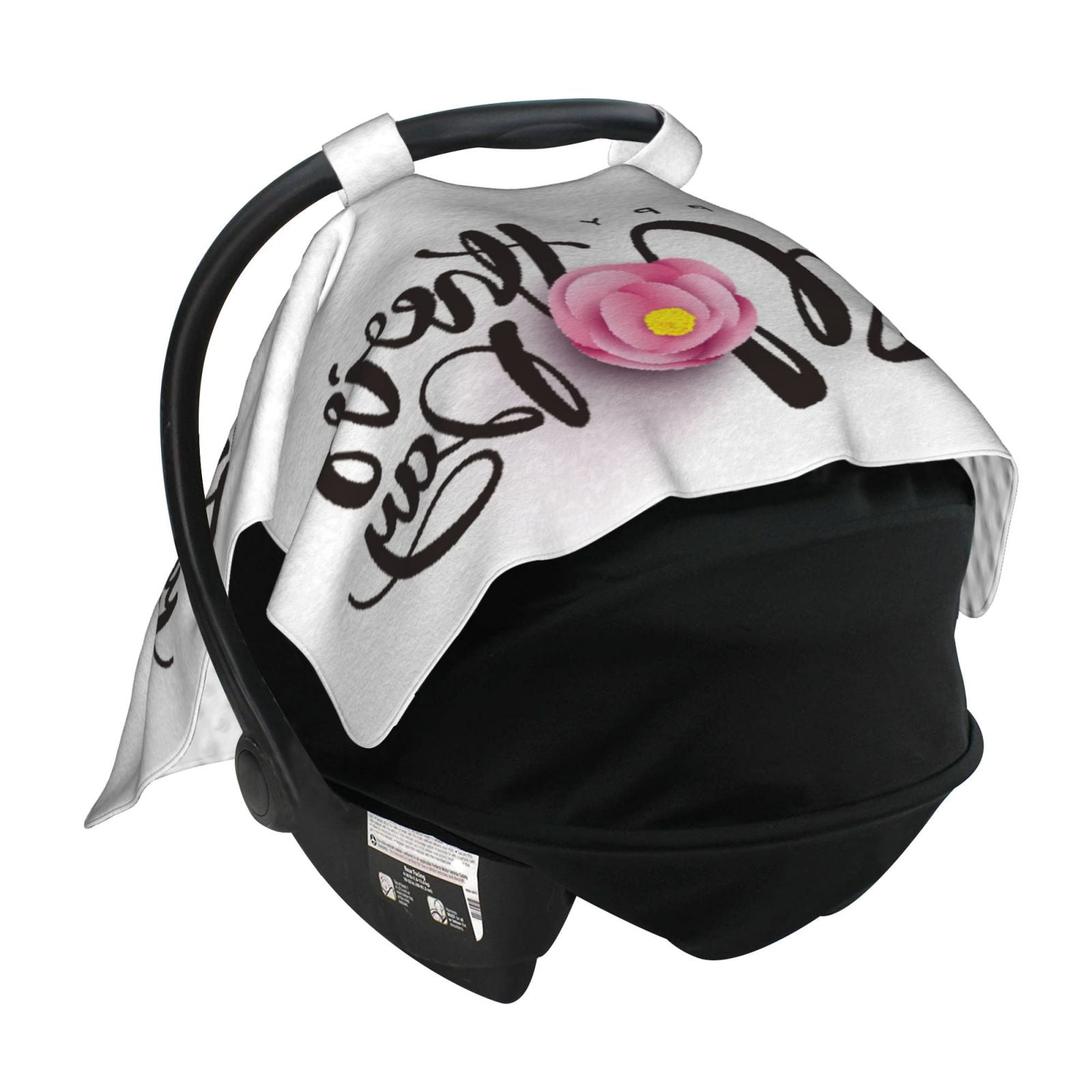 Car Seat Cover Baby - Happy Mother's Day (3) Breathable Infant Car Seat Cover for Baby Carseat, Lightweight Comfort Baby Essentials Must Haves Newborn Stuff for Girl Boy