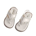 thumbnail image 2 of ZunFeo Girls White Lace Sandals | Flip Flops with Adjustable Strap & Cushioned Insole for Kids, Little & Big Kids (US 8.5M-2.5M),Size 10 M, 2 of 5