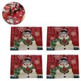 thumbnail image 4 of de mantel , mantel de decoración de año nuevo navideño, fi , festival en casa, , cubierta de Placemat 4pcs Baoblaze Fiesta de Año Nuevo, 4 of 7