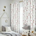 thumbnail image 5 of Blackout Kids Curtains,White Ballerina Swan Pattern Childrens Insulated Curtains Set Of 2,Bedroom Essentials,Toddler Room Decor 52"x84", 5 of 5
