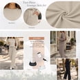 thumbnail image 2 of SUNBS 2 Piece Sets for Women Fall Outfits Lounge Sets Crew Neck High Waist Wide Leg Pants for Travel Airport Casual Clothes, 2 of 9
