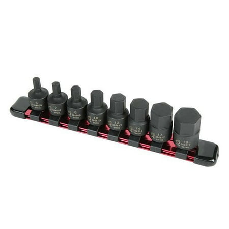 

Sunex 3645 8-Piece 3/8 in. Drive Metric Stubby Hex Impact Socket Set