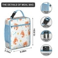 thumbnail image 3 of Marine Adorable Crab Lunch Box Insulated Lunch Bag Box Women Men Reusable Cute Small Bento Lunch Box Containers for Travelers Cooler Tote Bag Lunchbox for Office School Picnic, 3 of 6
