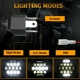 thumbnail image 6 of For VW Beetle 1967-1979 Pair 7" Inch Round LED Headlights High Low Beam DRL DOT, 6 of 8