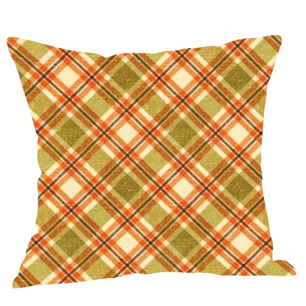 Fall plaid hotsell pillow covers