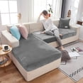 thumbnail image 4 of DanceeMangoos Velvet Fabric Elastic Comfort Sofa Cover L-Shaped Sofa Cover Armrest Sofa A Living Room Autumn And Winter Rest Plush Home, 4 of 6