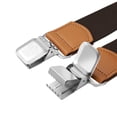 thumbnail image 4 of BIGLUFU Men's Suspenders, with Heavy Duty Clip Wide X-Back for Work Adjustable Suspenders （Dark Brown）, 4 of 8