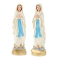 thumbnail image 2 of 2 Piezas Resina Católica Virgen María Estatua Hecha Estatuilla Religiosa, 2 of 7