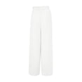 thumbnail image 5 of B91xZ Womens Pants Trendy Linen Blend Drawstring Wide Leg Pant,White XXL, 5 of 5
