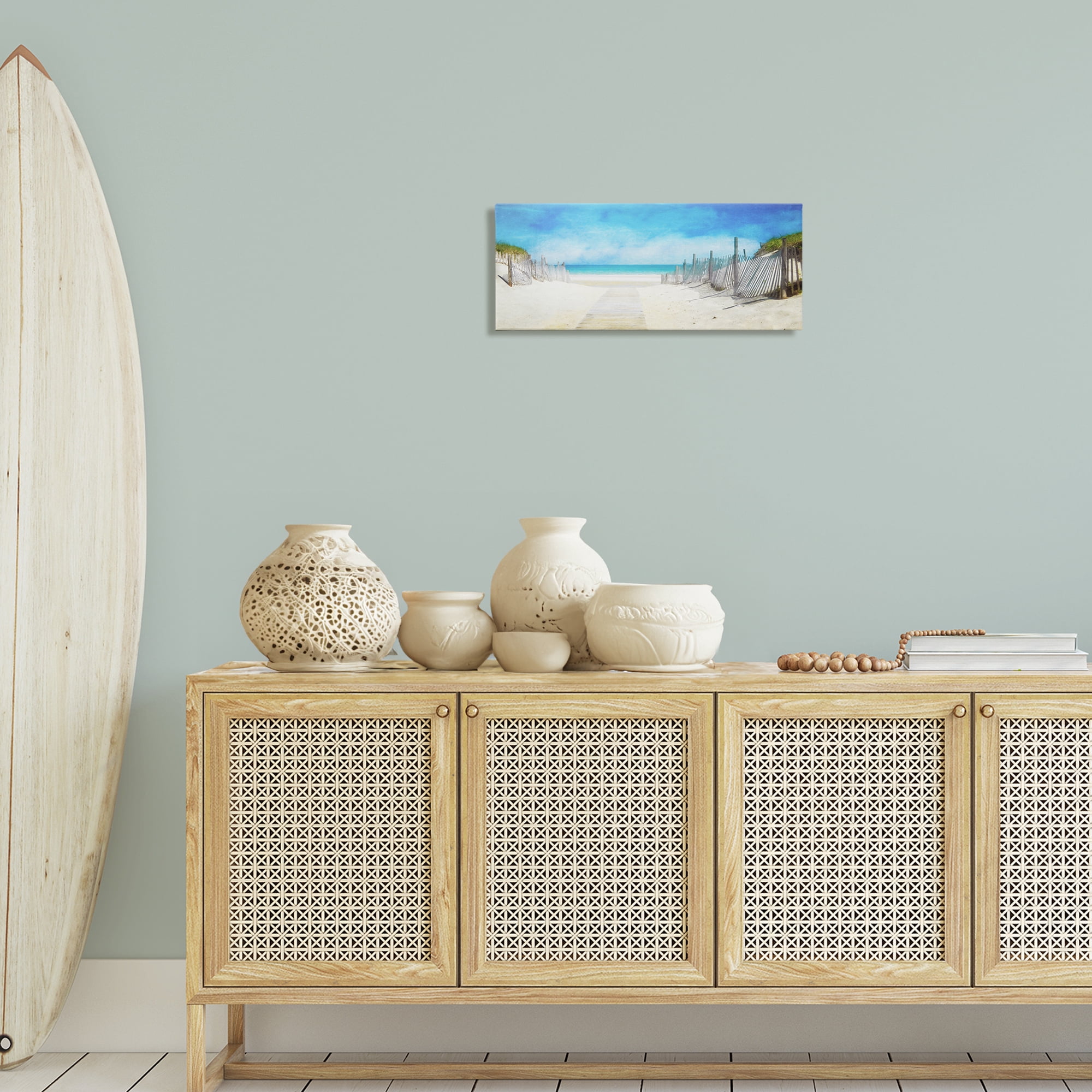 Stupell Industries Dunes Of The Cape Landscape & Nature Painting Wrapped Canvas Art Print Wall Art, 24 x 10
