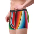 thumbnail image 4 of Disketp Mexican Serape Blanket Stripes Men'S Boxer Briefs,Soft And Breathable Cotton Underwear With Comfortflex Waistband, 4 of 8