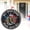 F "Some Gave All", variant on Patriotic Round Heart Wooden Hanging Sign, 4th Of July Veterans Day Memorial Day Wall Decor, American Flag Red White Blue Man Bar Veteran Dad Decoration, Welcome Patriotic Sign For Home Door Wall