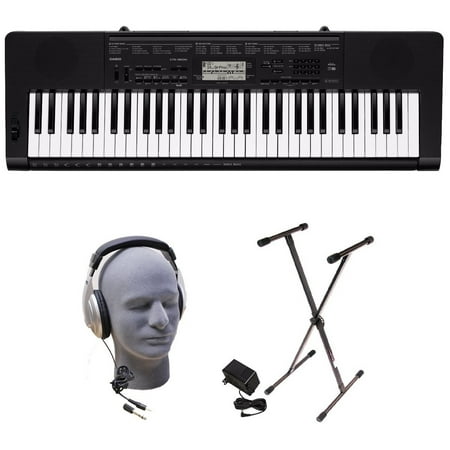 Casio CTK-3500 PPK 61-Key Premium Keyboard Pack with Stand, Headphones & Power (Best Casio Digital Piano)