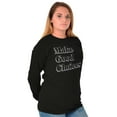 thumbnail image 4 of Make Good Choices Motivational Gym Plus Size Long Sleeve Graphic Tee Shirt Brisco Brands 2X, 4 of 5