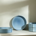 thumbnail image 4 of Stone Lain Bao 4-Piece Pasta Bowl Set Stoneware, Blue, 4 of 6