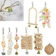 thumbnail image 4 of Juguetes Para Loros Y Pájaros, Juguetes Para Buscar Alimento Para Loros, Diseño De Gancho De 8 Estilos, 8 Piezas Para Hacer Ejercicio Y Trepar Pájaros, 4 of 7