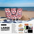 thumbnail image 5 of Wukai Japanese Cherry Blossoms Print Zipper Bag,large Beach Tote Bag,Waterproof Sandproof Bag,Grocery and Picnic Tote Travel Bag, 5 of 5