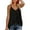 Black, variant on Tank Tops for Women under $5 V-Neck Sleeveless Summer Solid Loose Blouse White XL