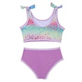 thumbnail image 7 of Two Piece Little Girls Tank Bathing Suit Print Bikini Set Kids Girls' Swimwear Bathing Suit Size 3-10, 7 of 7