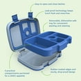 thumbnail image 6 of Bentgo Kids Bento-Style 5-Compartment Leak-Proof Lunch Box - Ideal Portion Sizes for Ages 3 to 7 - Durable, Drop-Proof, Dishwasher Safe, BPA-Free, & Made with Food-Safe Materials (Blue), 6 of 9