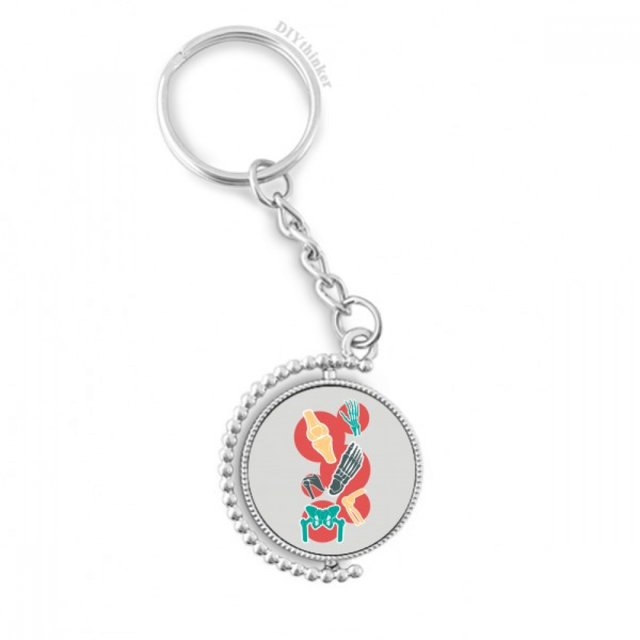 illustration de Couleur b structure Porte-Clés Rotatif Accessoires de la Chaîne clip