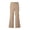 Khaki, variant on Kids Uniform Pants Elastic Waist Front Zipper Flare Pants Khaki School Pants for Girls School Clothes Size 5-16 Years