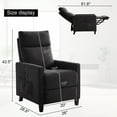 thumbnail image 5 of THLAND Power Recliner High Resilience Foam Cushion Hemp-like Fabric Comfortable Breathable Dark Grey 2pcs, 5 of 5