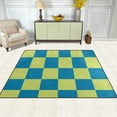 thumbnail image 3 of SKYSONIC Lightweight Soft Area Rugs Checkered Pattern Floor Mat for Kids Playing Room Hardwood Floor Living Room 63x48 inch Nursery Rugs, 3 of 6