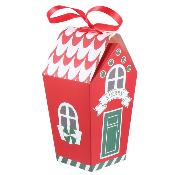 10 bolsas de regalo de papel para Navidad, caja de regalo de papel kraft, bolsa creativa para dulces.
